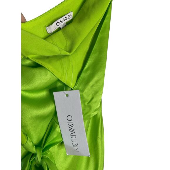 Olivia Rubin Colleen Silk Blend Maxi Dress Gown Halter Neck Tie Scarf Gala Sz 2 - Picture 10 of 14